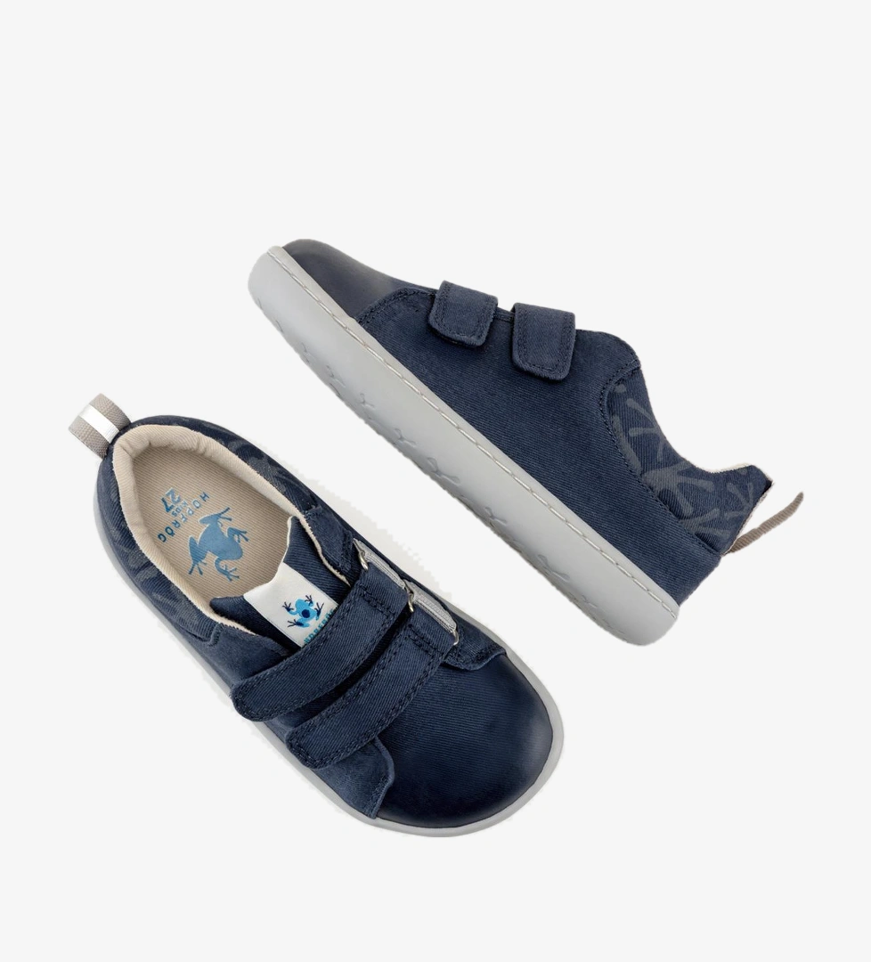 Hopfrög Smart Walker Canvas Play Lacivert Barefoot Çocuk Ayakkabı model görseli